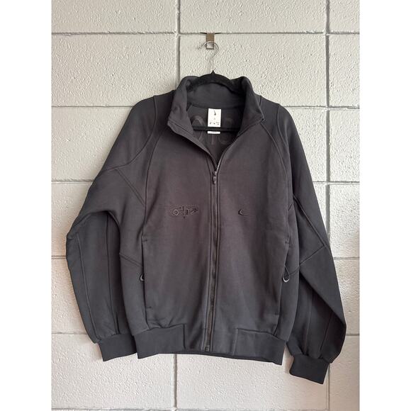 NWOT Nike x Off-White Mock-Neck Tracksuit Jacket in Black size XS Y2K Streetwear - Picture 3 of 7